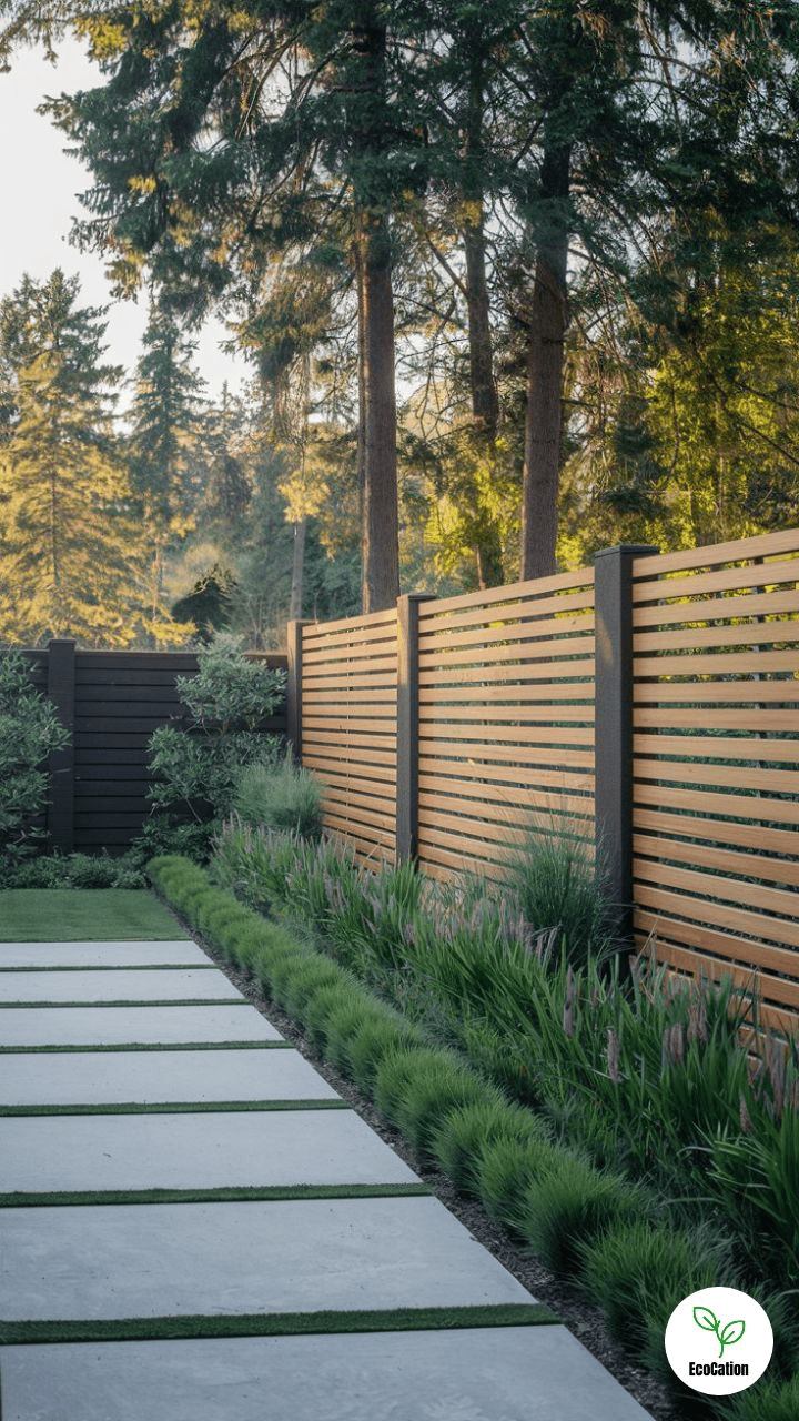 Wood fence