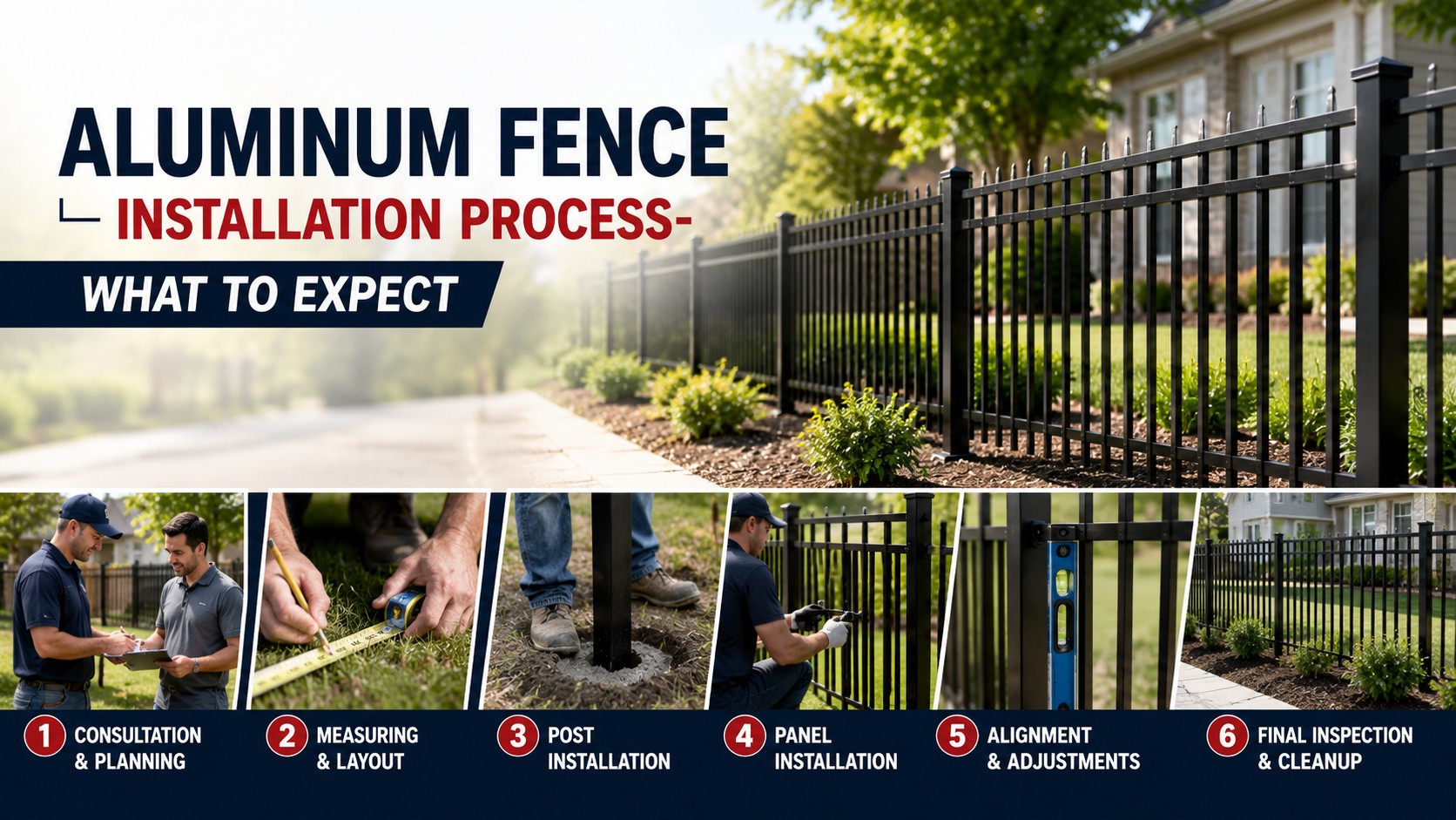 Aluminum Fence Installation Process: What to Expect